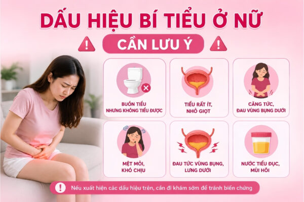Bí Tiểu Ở Nữ Giới: Nhận Biết Triệu Chứng Và Hướng Xử Lý