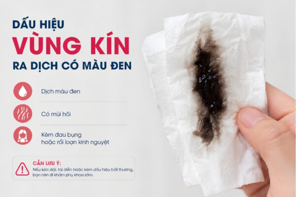 Dịch có màu đen: Dấu hiệu bình thường hay bệnh lý phụ khoa?