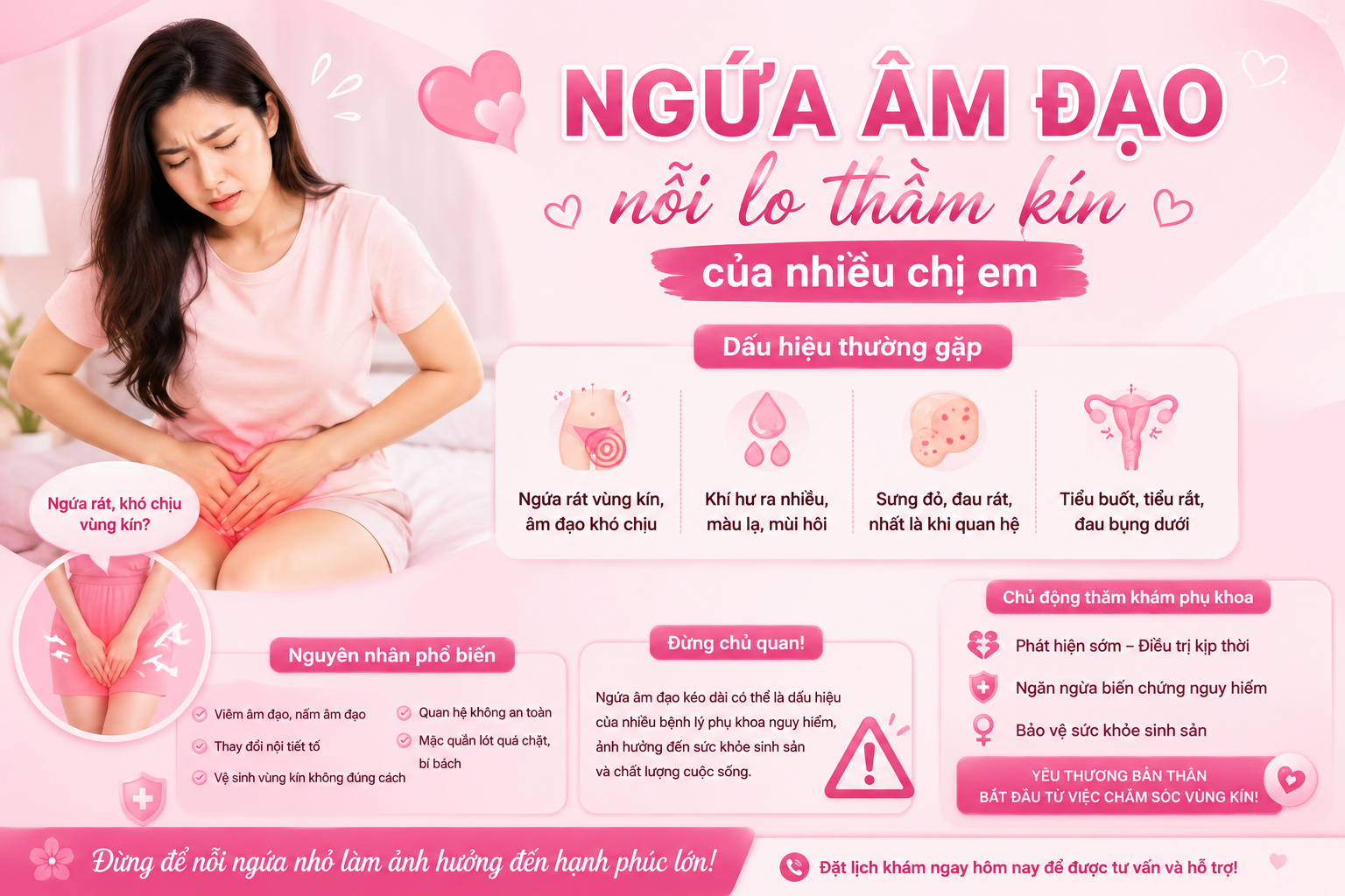 Khổ Sở Vì Ngứa Âm Đạo – Tìm Ngay Giải Pháp Từ Chuyên Gia