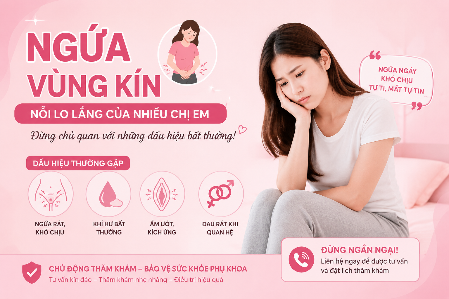 Nguyên nhân ngứa vùng kín và cách điều trị hiệu quả