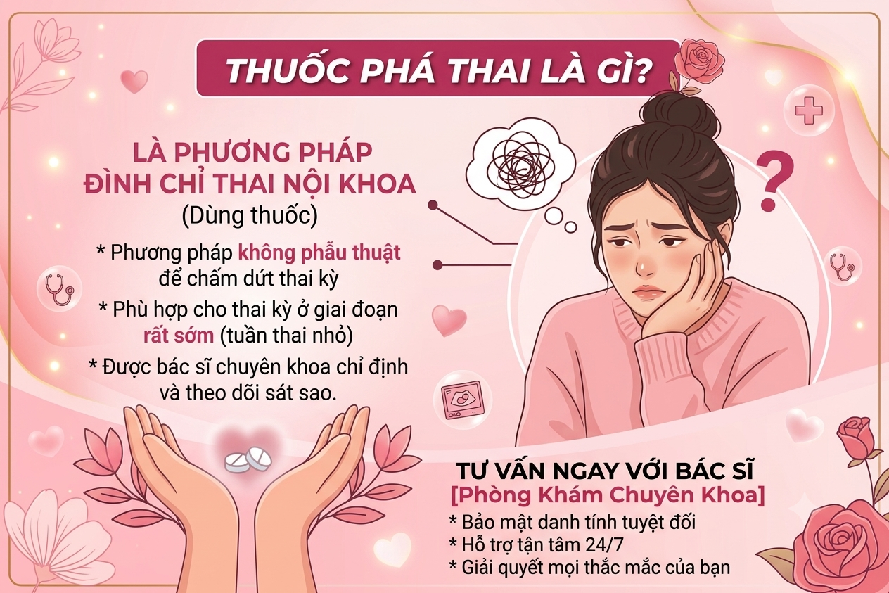 Thuốc phá thai là gì? Những điều cần biết trước khi dùng