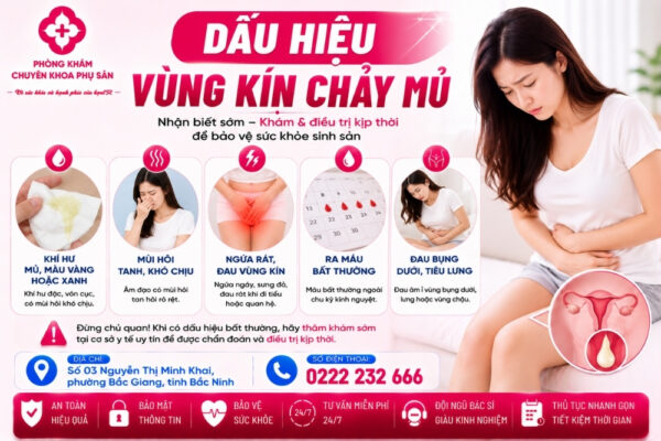 Vùng Kín Chảy Mủ Do Đâu? Những Điều Chị Em Cần Lưu Ý