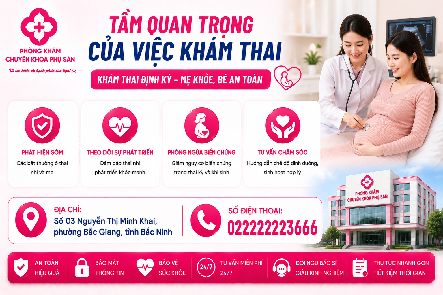 Khám Thai Bắc Giang – Chăm Sóc Sức Khỏe Thai Kỳ, Chi Phí Hợp Lý
