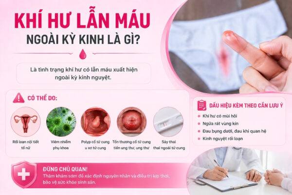 Khí Hư Lẫn Máu Có Phải Dấu Hiệu Bệnh Phụ Khoa?