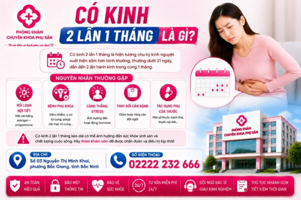 Kinh 2 Lần 1 Tháng Có Sao Không? Nguyên Nhân Và Cách Xử Lý