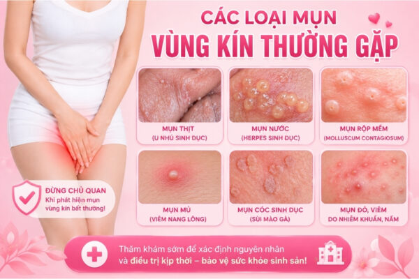 Nổi Mụn Vùng Kín Là Bị Gì? Bác Sĩ Giải Đáp Chi Tiết