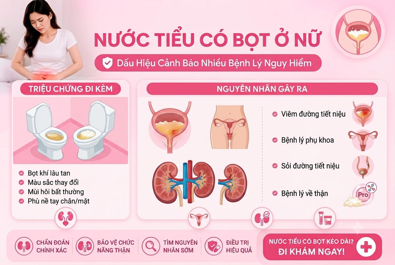 Nước Tiểu Có Bọt Ở Nữ: Những Nguyên Nhân Bạn Không Ngờ Tới
