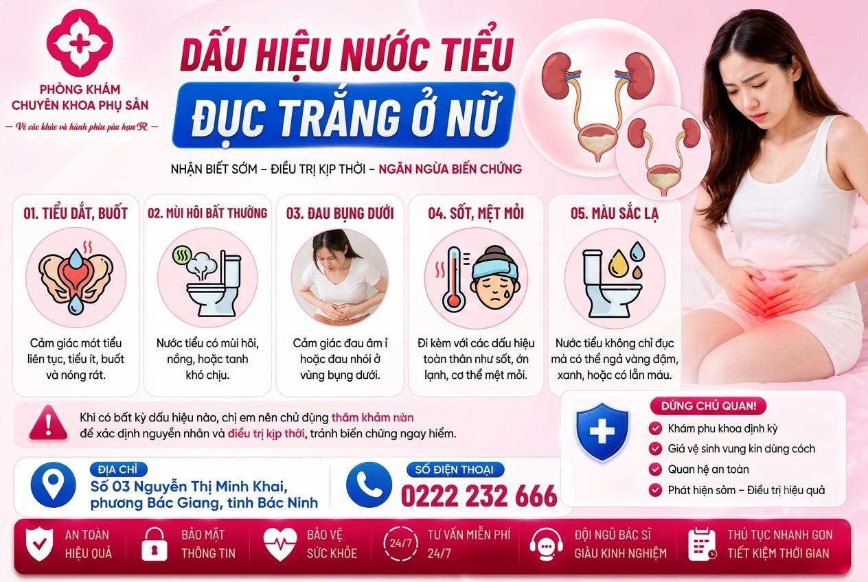 Nước Tiểu Đục Trắng Ở Nữ: Bình Thường Hay Dấu Hiệu Bệnh Lý?