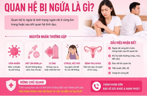 Quan Hệ Bị Ngứa Cảnh Báo Bệnh Gì? Có Nguy Hiểm Không?