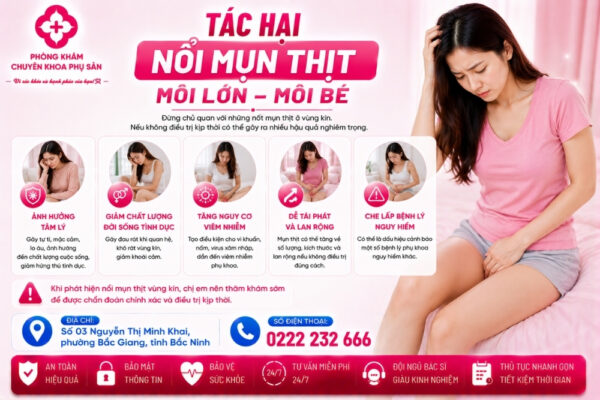 Mụn Thịt Môi Lớn Môi Bé Là Bệnh Gì? Nguy Hiểm Không?
