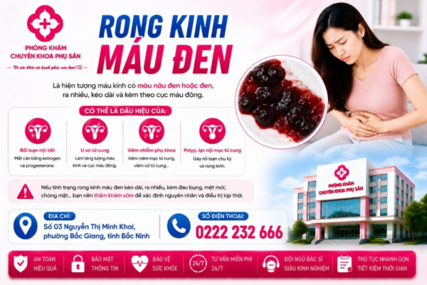 Rong Kinh Máu Đen Có Phải Dấu Hiệu Bất Thường?